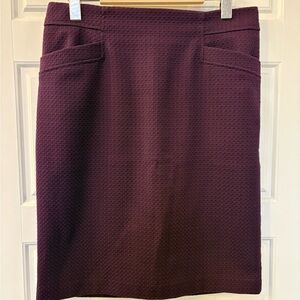 Jacob Deep Purple Pencil Skirt